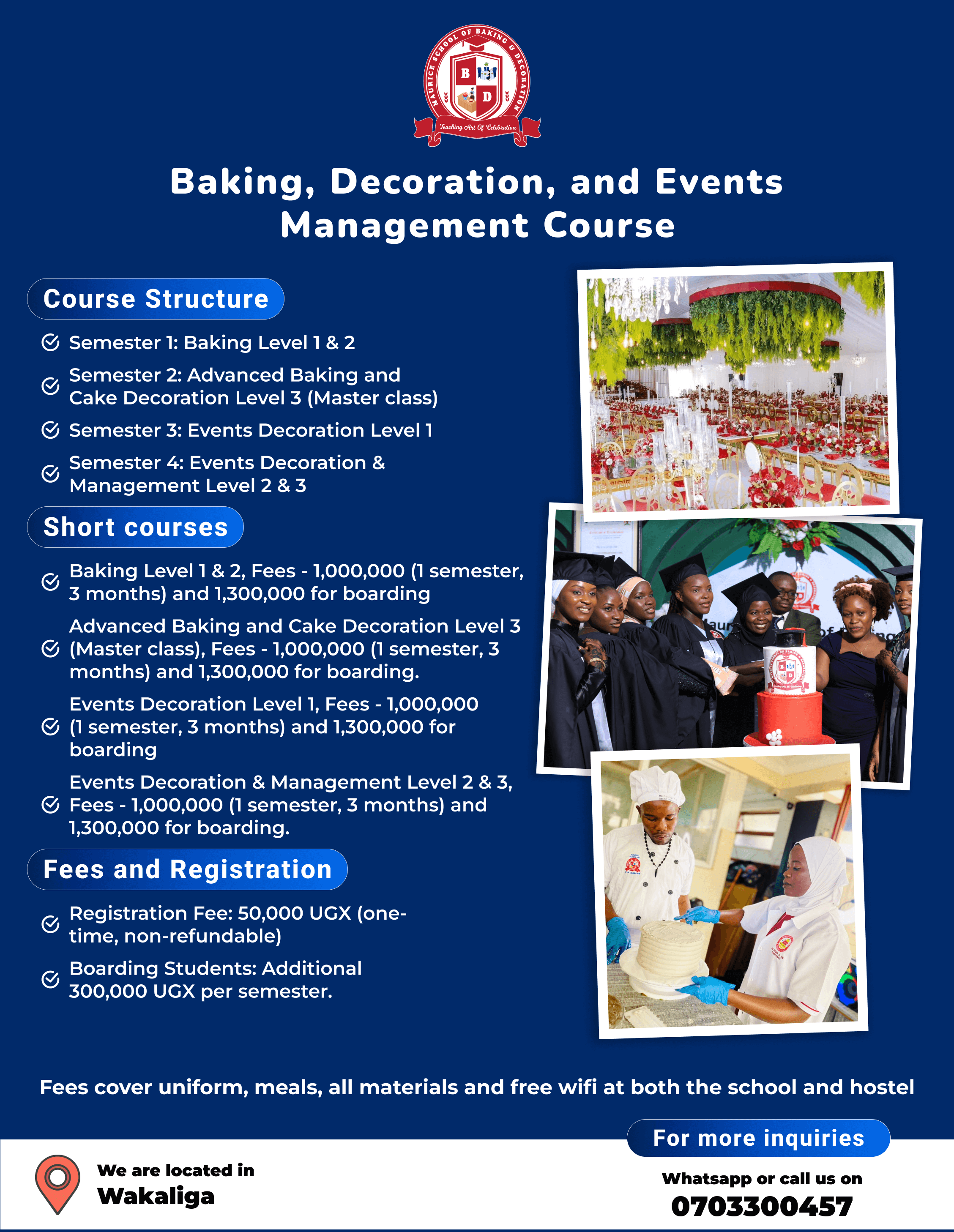 Baking School Flyer
